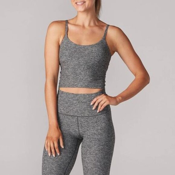 Tavi Cami Bra Women Small Gray Stretched Seamless Longline Slim Fit - Picture 1 of 9